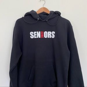 Champion Black Hoodie SENIORS 2022 Graduation Unisex Sweatshirt